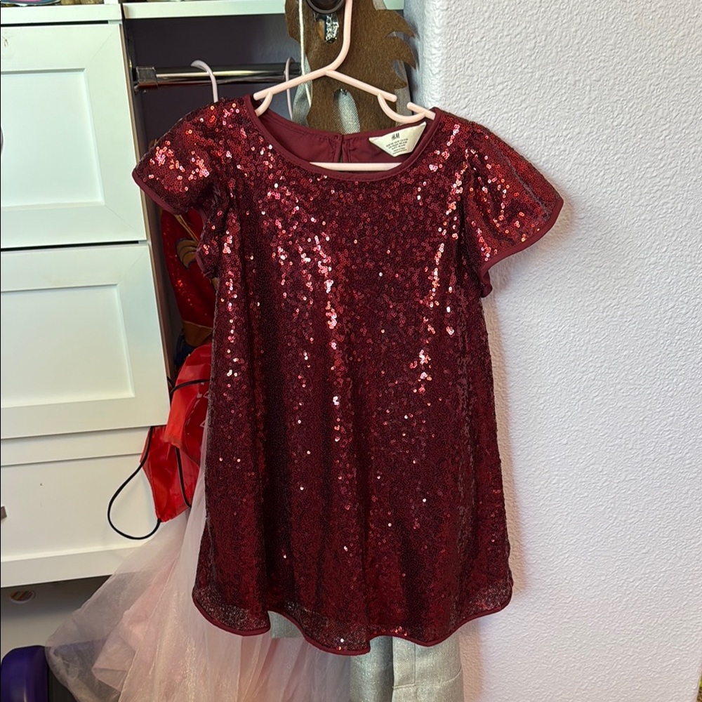 H&M Kids Formal Dress - Red Sequined